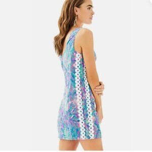 Lilly Pulitzer Mila Stretch Shift Dress Pink Sunset Coco Breeze Size 2